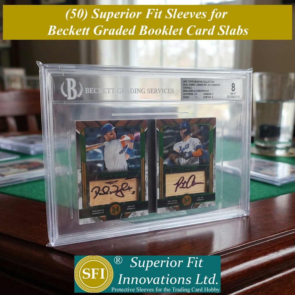 sleeves for grading cards 100 Perfect Fit Beckett Graded Card (and other slabs of equal dimensions) BCW Resealable Graded Card Sleeves hold PSA Sleeves for PSA Graded Slabs