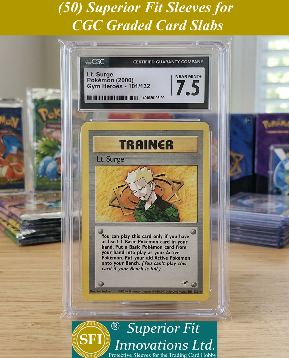 card slab sleeves Graded Protection COVRD Made from archival Superior Fit Sleeves for CGC