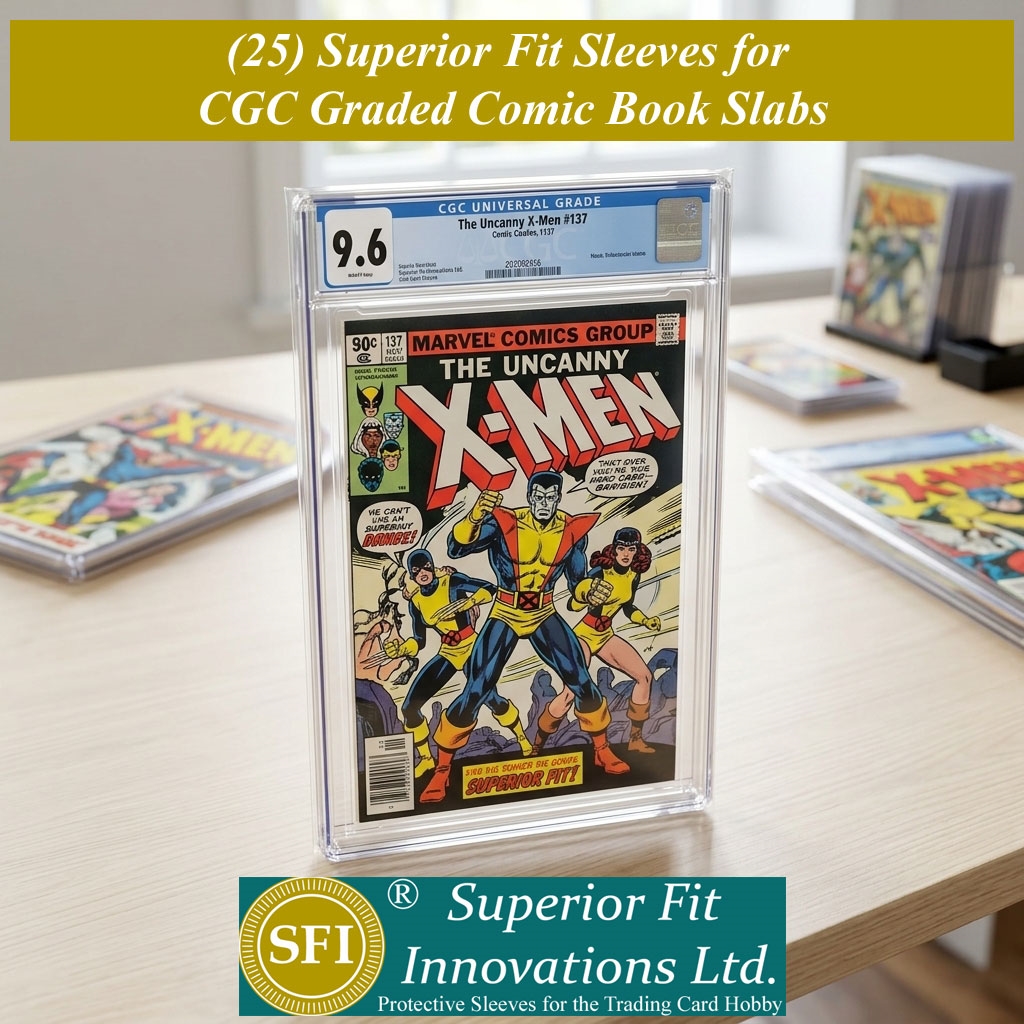 cgc card sleeves Perfectly Suited for CGC and CBCS Comics and archival BCW - Graded Card Resealable