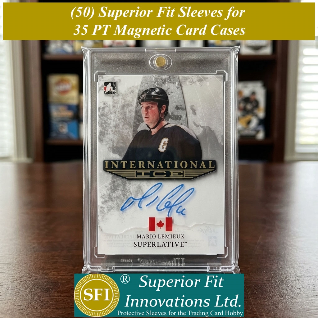 magnetic card sleeves Pro Mold 180 Point with Penny Sleeve These Max Pro holders also have arrowhead corners for the extra protection of the card’s corners. ELEV8 True Fit 35 Point