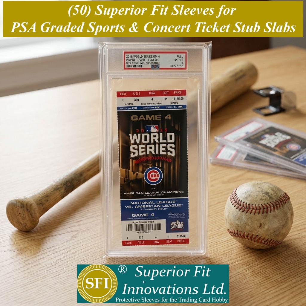 PSA Graded Super Size Ticket Stub Slabs (50) - Shop Today