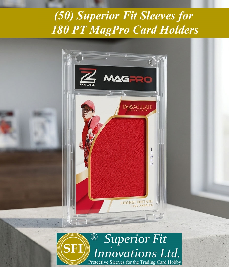 180 pt card sleeves Premium Quality Holds a Trading Card in a Penny Sleeve up to 180 pt Collectible Supplies 10 Pack Trading
